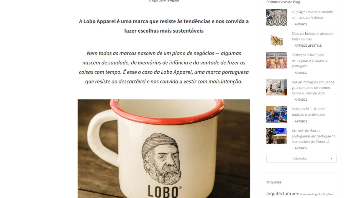 Lobo Apparel presents design rooted in memory.